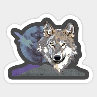 Majestic Wolf Sticker